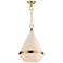 Maxim Giza 15 1/2" Wide Satin Brass Pendant Light