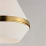 2_Maxim Giza 15 1/2" Wide Satin Brass Pendant Light more views