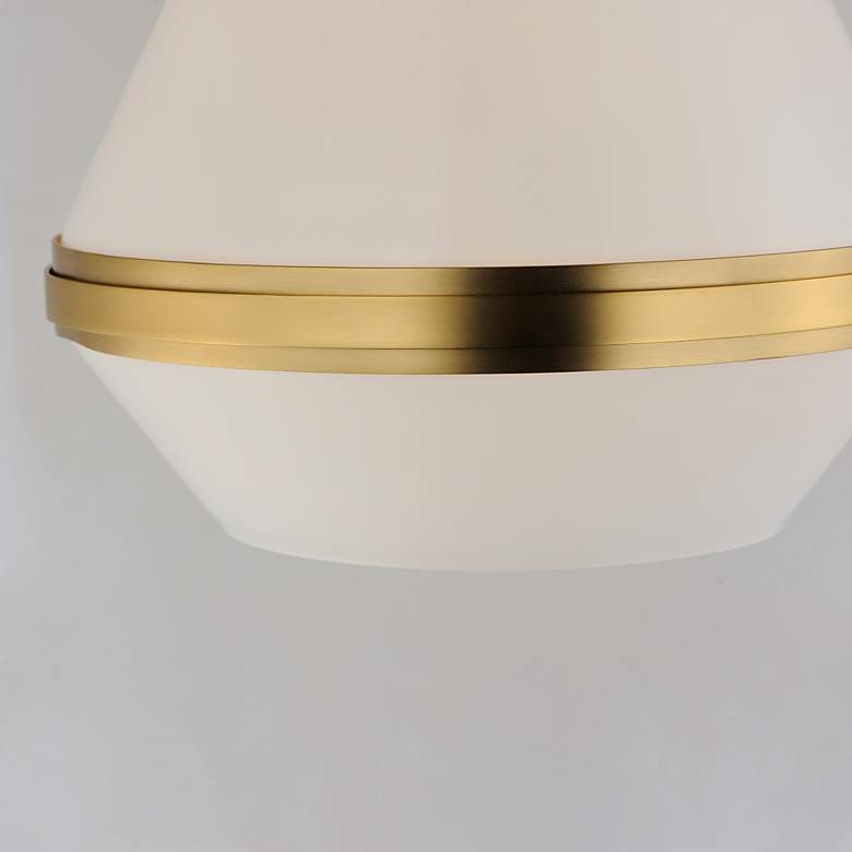Image 3 Maxim Giza 15 1/2" Wide Satin Brass Pendant Light more views