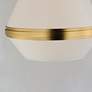 3_Maxim Giza 15 1/2" Wide Satin Brass Pendant Light more views