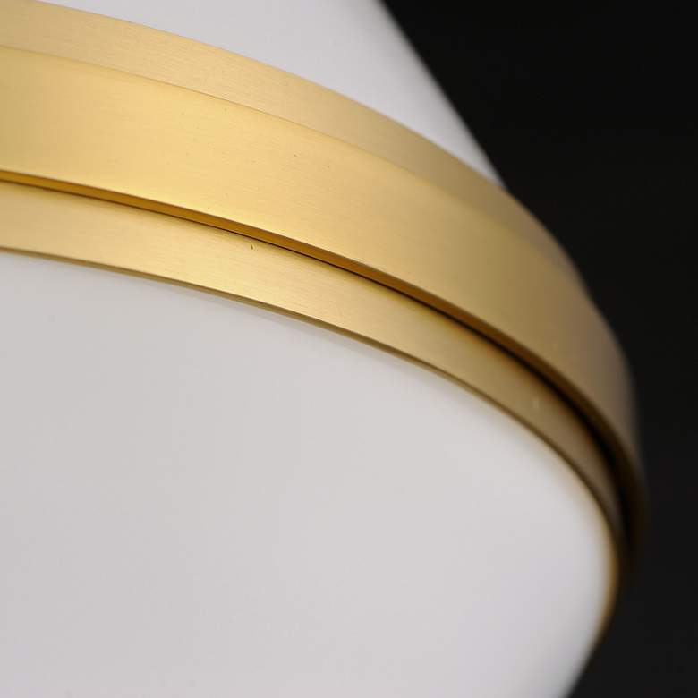 Image 5 Maxim Giza 15 1/2" Wide Satin Brass Pendant Light more views