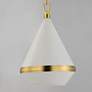 6_Maxim Giza 15 1/2" Wide Satin Brass Pendant Light more views