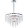 Maxim Glacier 24" Wide Polished Chrome Pendant Chandelier