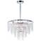 Maxim Glacier 24" Wide Polished Chrome Pendant Chandelier