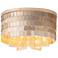 Maxim Glamour 16 1/2" Wide Champagne Drum Ceiling Light