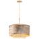 Maxim Glamour 20" Wide Champagne and Gold Pendant Light