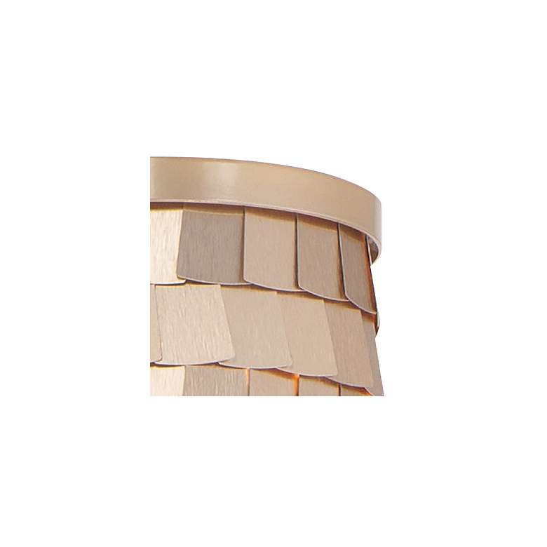 Maxim Glamour 7 1/2&quot; High Champagne Gold Wall Sconce more views