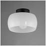 2_Maxim Glazed 11" Wide White/Black Ceiling Light more views