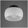 4_Maxim Glazed 11" Wide White/Black Ceiling Light more views