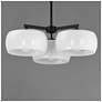 4_Maxim Glazed 26" White/Black 3-Light Chandelier more views