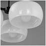 5_Maxim Glazed 26" White/Black 3-Light Chandelier more views