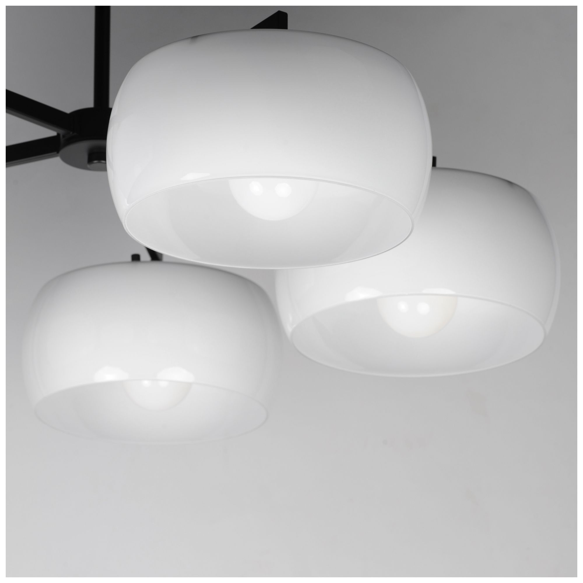 Image 5 Maxim Glazed 36" Wide White/Black 5-Light Chandelier more views