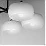 5_Maxim Glazed 36" Wide White/Black 5-Light Chandelier more views