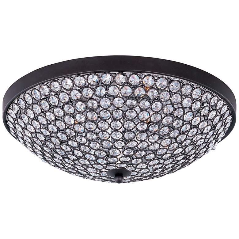Image 1 Maxim Glimmer 15" Wide Bronze Ceiling Light