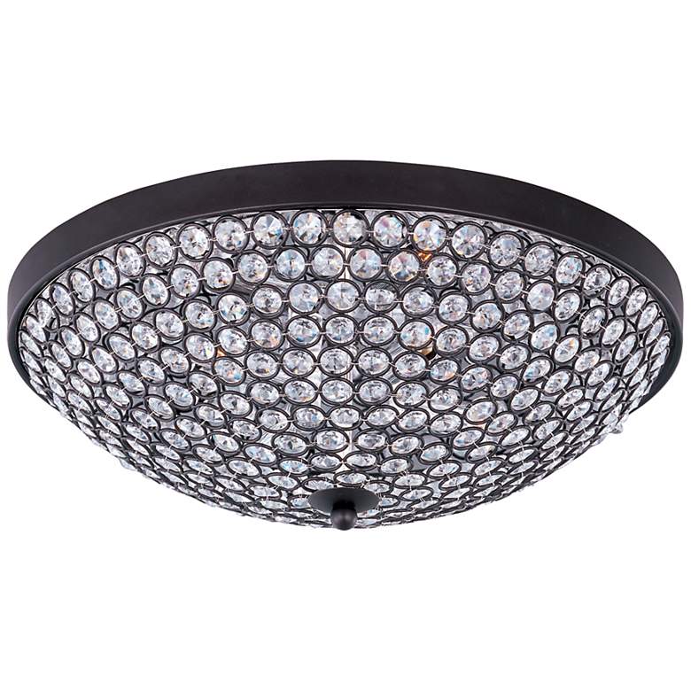 Image 1 Maxim Glimmer 15 inch Wide Bronze Ceiling Light