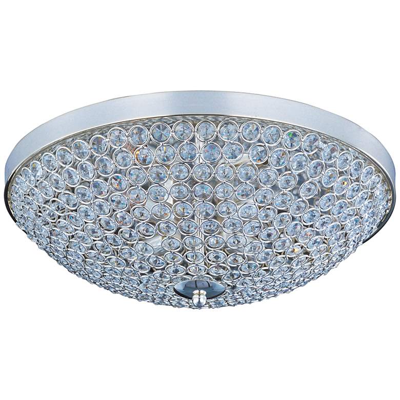 Image 1 Maxim Glimmer 15 inch Wide Silver Ceiling Light