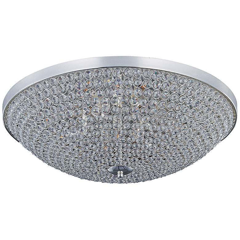 Image 1 Maxim Glimmer 19" Wide Silver Ceiling Light