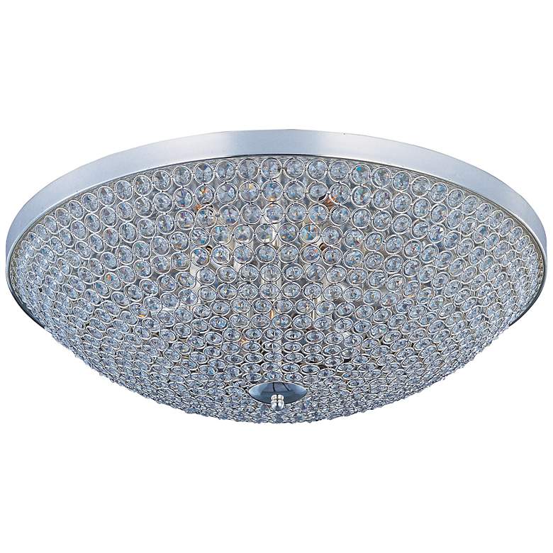 Image 1 Maxim Glimmer 19" Wide Silver Ceiling Light