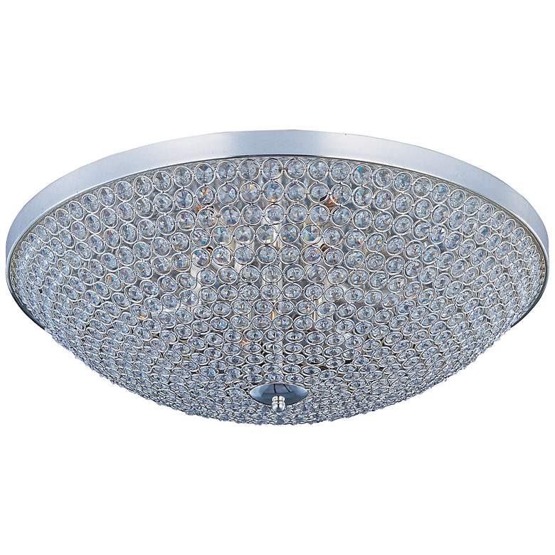 Image 1 Maxim Glimmer 19 inch Wide Silver Ceiling Light