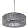 Maxim Glimmer 21 3/4" Wide Plated Silver Pendant