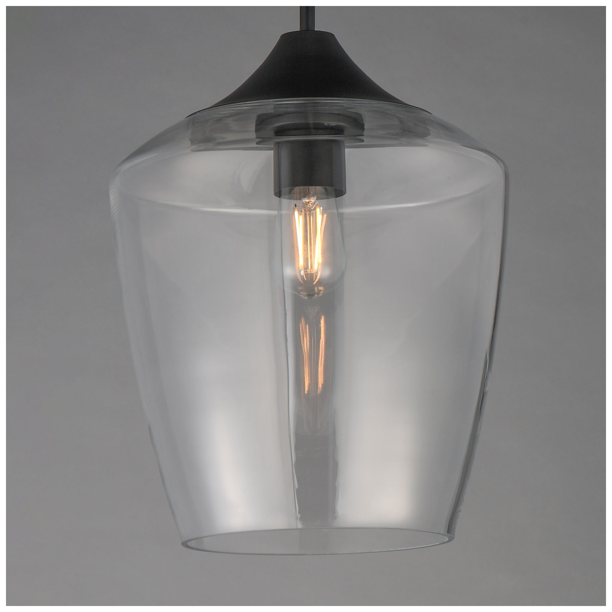 Image 2 Maxim Goblet 12" Wide Black Single Pendant more views