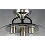 3_Maxim Goblet 13.5" Wide Black and Nickel Semi-Flush Ceiling Light more views