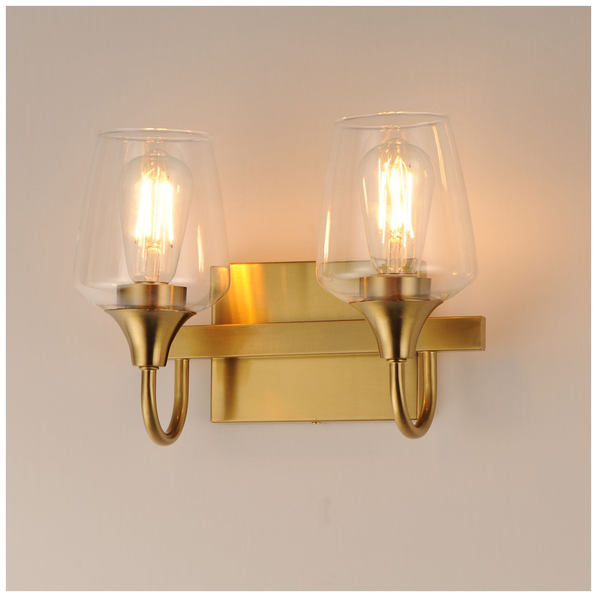 Image 5 Maxim Goblet 14" Wide Natural Aged Brass 2-Light Wall Sconce more views