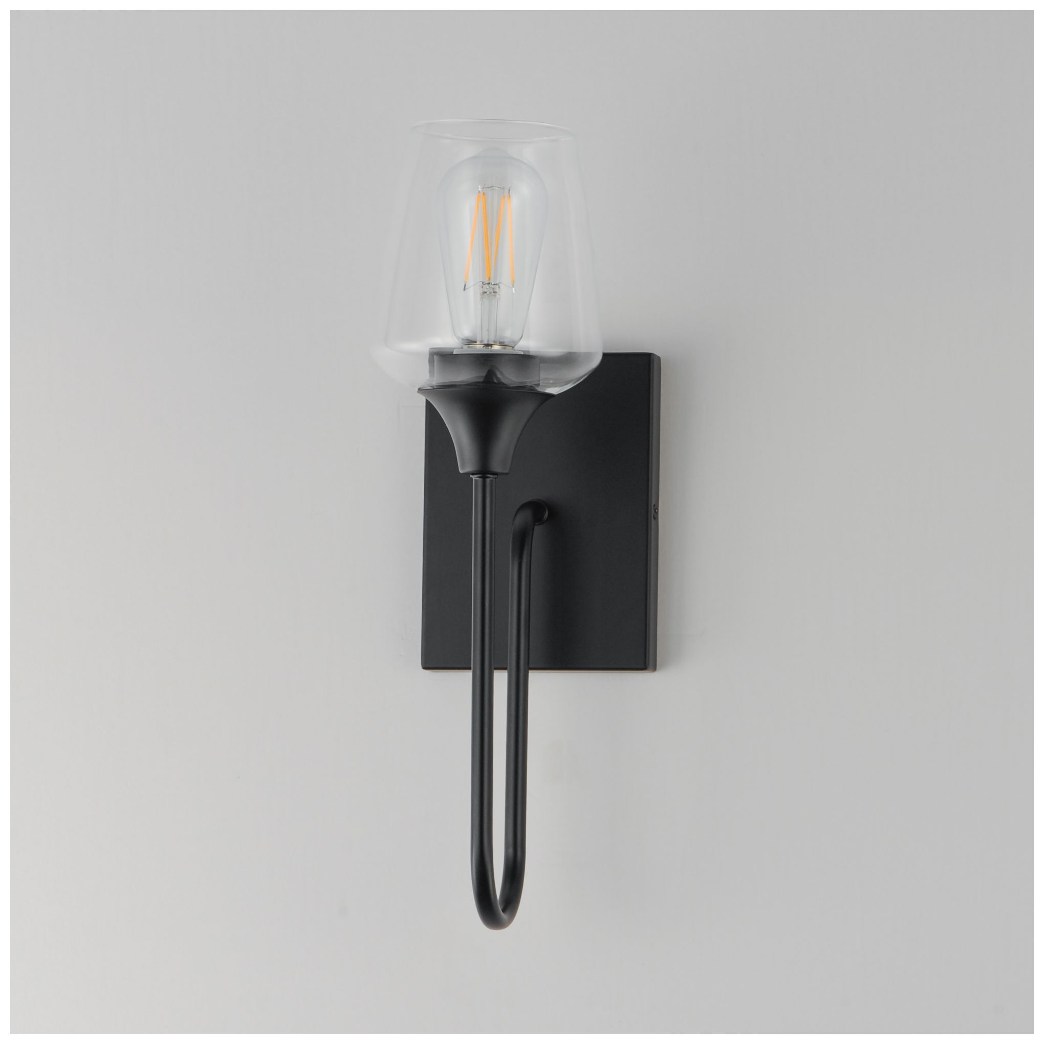 Image 4 Maxim Goblet 15 3/4" High Black 1-Light Wall Sconce more views
