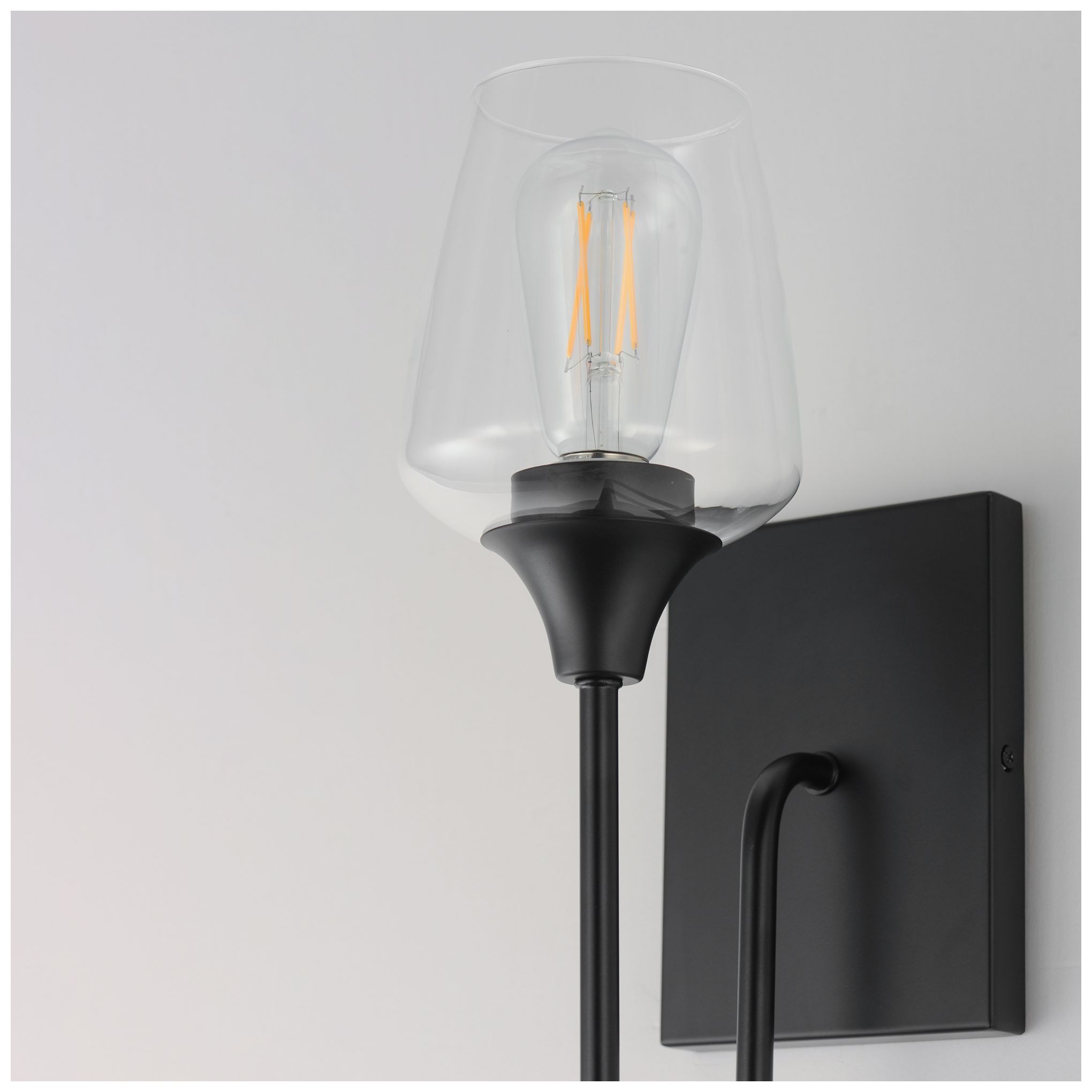 Image 6 Maxim Goblet 15 3/4" High Black 1-Light Wall Sconce more views