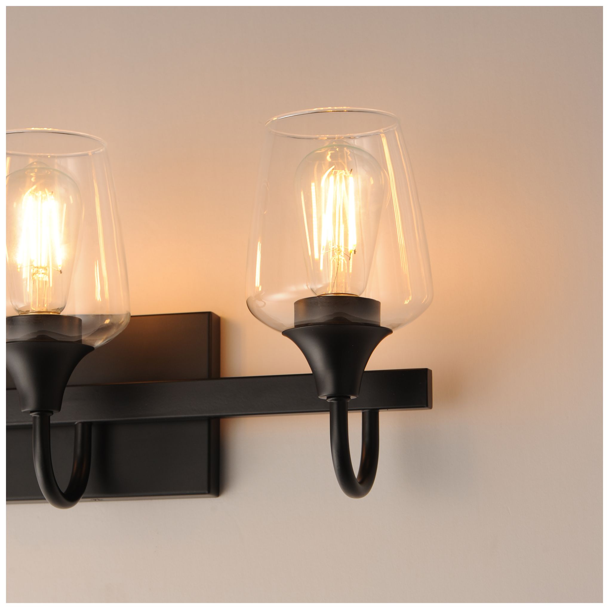 Image 6 Maxim Goblet 20" Wide Black 3-Light Wall Sconce more views