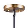 Maxim Goblet 23" Wide Bronze and Brass 5-Light Chandelier