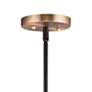 Maxim Goblet 27" Wide Bronze and Brass 9-Light Chandelier