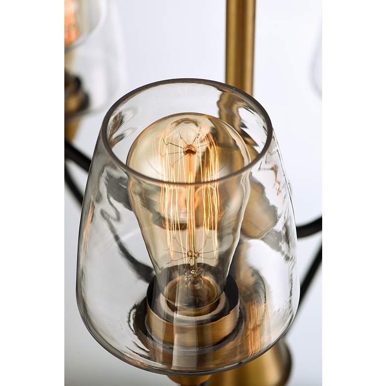 Image 5 Maxim Goblet 27" Wide Bronze and Brass 9-Light Chandelier more views