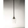 5_Maxim Goblet 4 3/4" Wide Black and Satin Nickel Mini Pendant more views