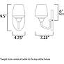 6_Maxim Goblet 9 1/2" High Antique Brass Wall Sconce more views