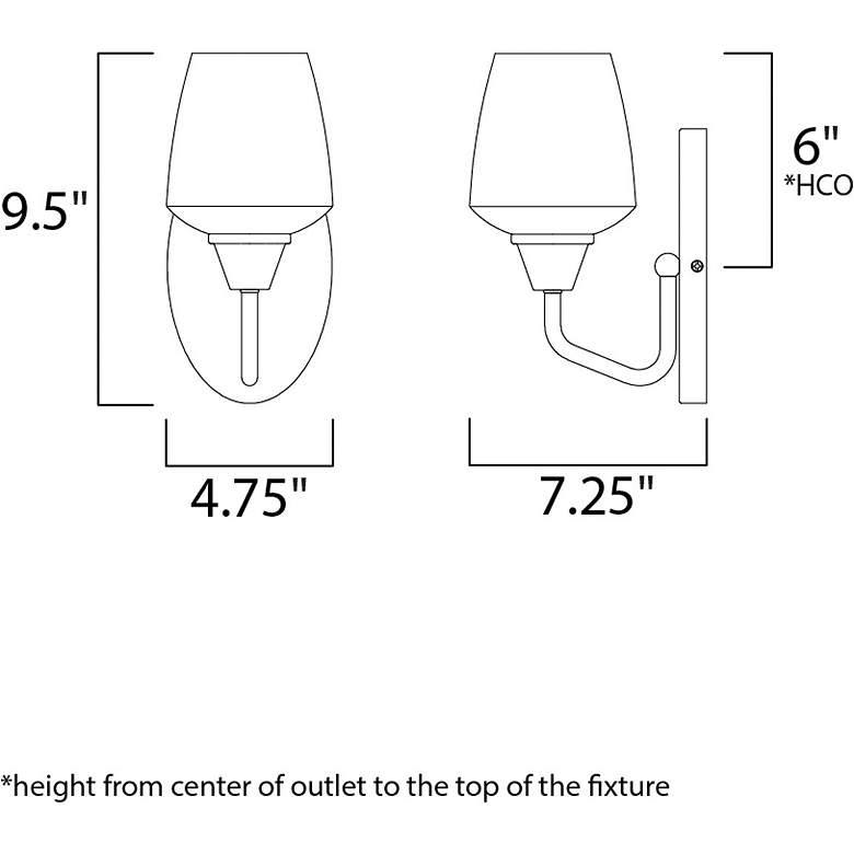 Image 5 Maxim Goblet 9 1/2" High Satin Nickel Wall Sconce more views