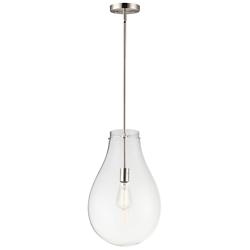 Maxim Gourd 11 3/4" Wide Satin Nickel Mini Pendant Light