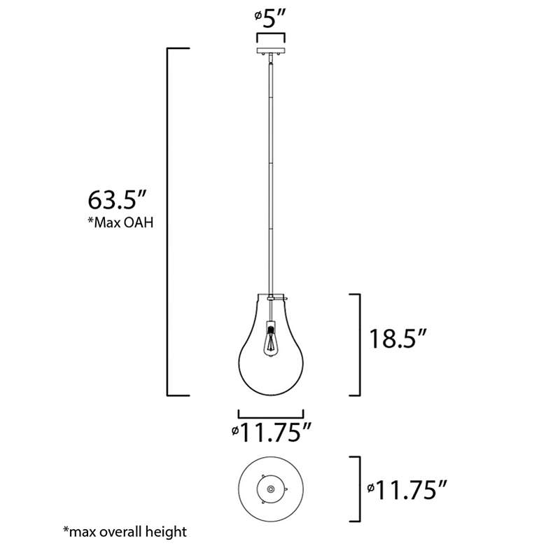 Image 5 Maxim Gourd 11 3/4" Wide Satin Nickel Mini Pendant Light more views