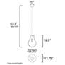 5_Maxim Gourd 11 3/4" Wide Satin Nickel Mini Pendant Light more views