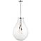 Maxim Gourd 19 3/4" Wide Satin Nickel 3-Light Pendant Light