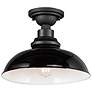 2_Maxim Granville 12" Wide Gloss Black Outdoor Ceiling Light