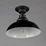 4_Maxim Granville 12" Wide Gloss Black Outdoor Ceiling Light more views