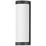 1_Maxim Halfpipe 15" Black LED Outdoor Sconce - 5CCT