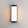 3_Maxim Halfpipe 15" Black LED Outdoor Sconce - 5CCT more views