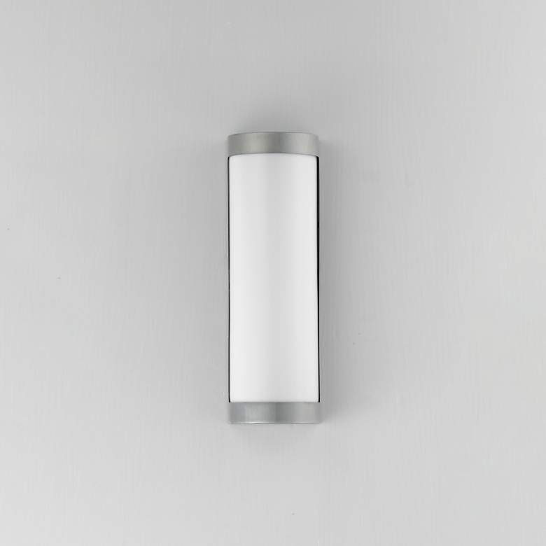 Image 2 Maxim Halfpipe 15" Brushed Aluminum LED Outdoor Sconce - 5CCT more views