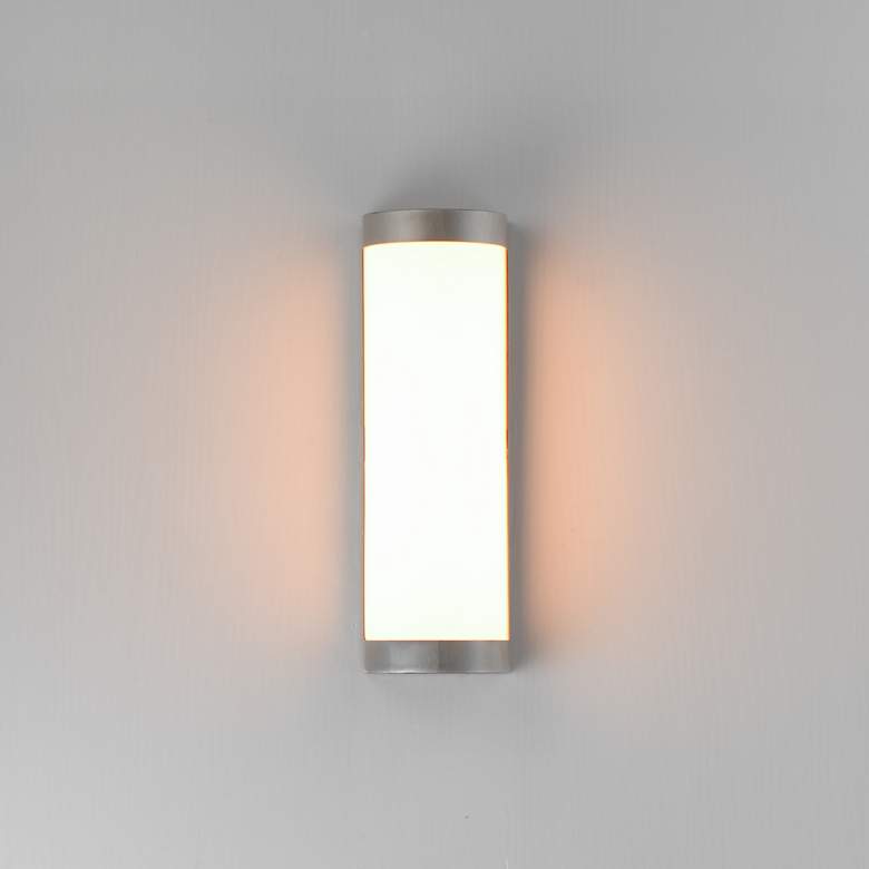 Image 3 Maxim Halfpipe 15" Brushed Aluminum LED Outdoor Sconce - 5CCT more views