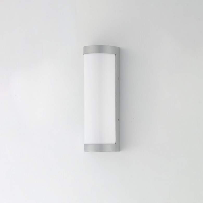 Image 4 Maxim Halfpipe 15" Brushed Aluminum LED Outdoor Sconce - 5CCT more views
