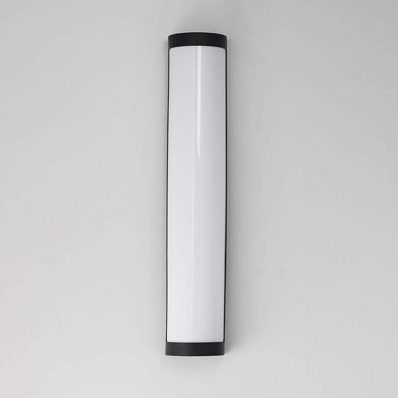 Image 2 Maxim Halfpipe 26" Black LED Outdoor Sconce - 5CCT more views