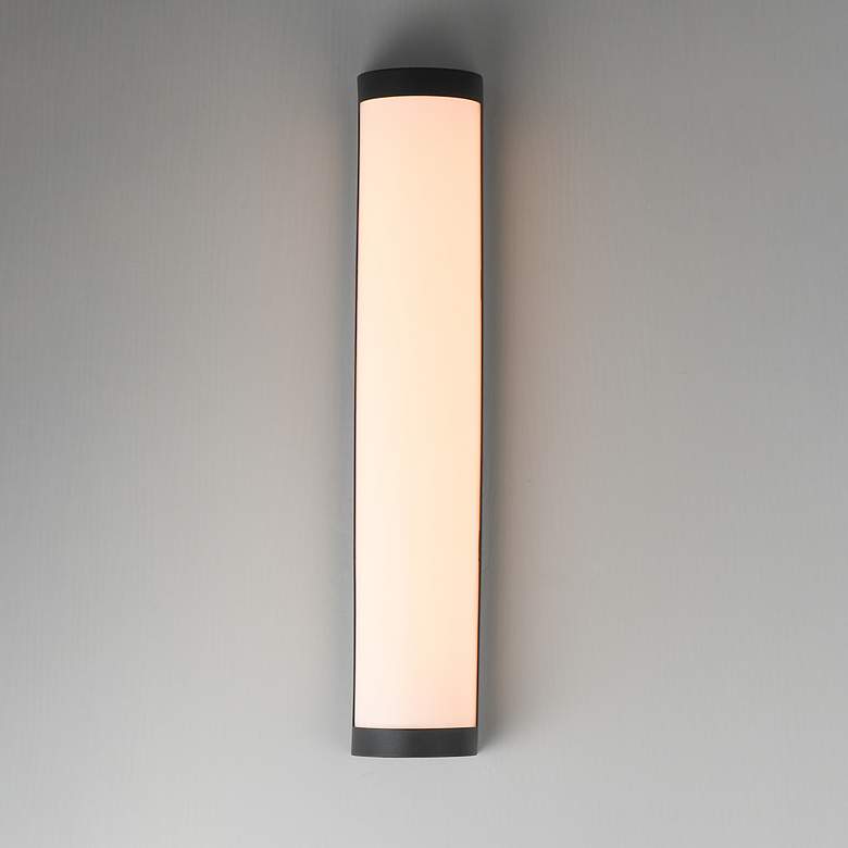 Image 3 Maxim Halfpipe 26" Black LED Outdoor Sconce - 5CCT more views