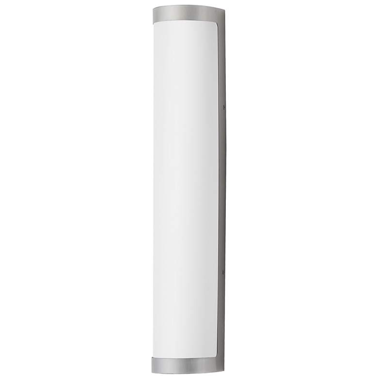 Image 1 Maxim Halfpipe 26" Brushed Aluminum LED Outdoor Sconce - 5CCT